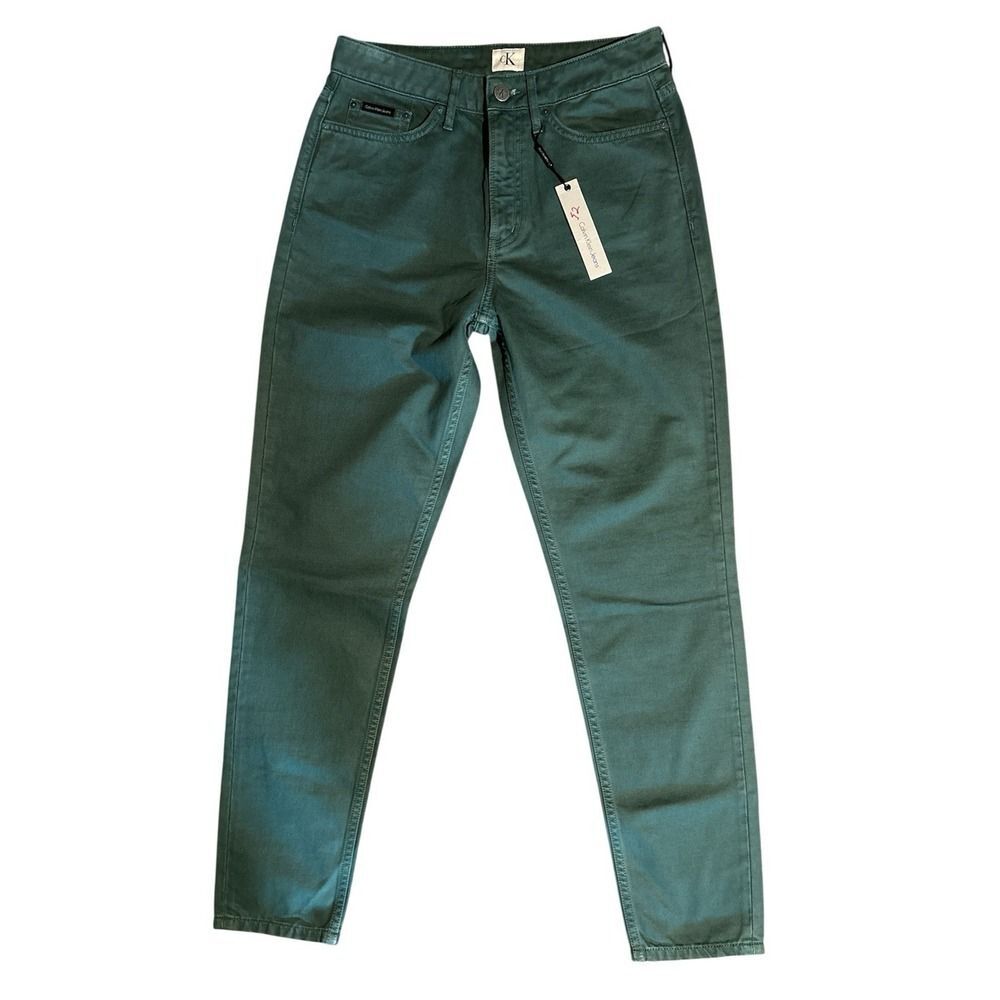 Calvin Klein Jeans High Rise Slim Women's Size 28 Posey Green